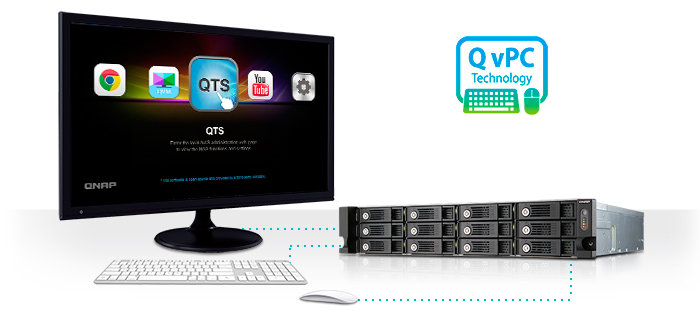 Tecnologia QvPC QNAP TVS-1271U-RP 12 bay storage 32TB
