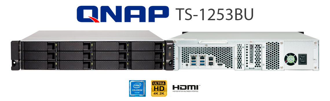 TS-1253BU, Storage NAS rackmount ideal para virtualização