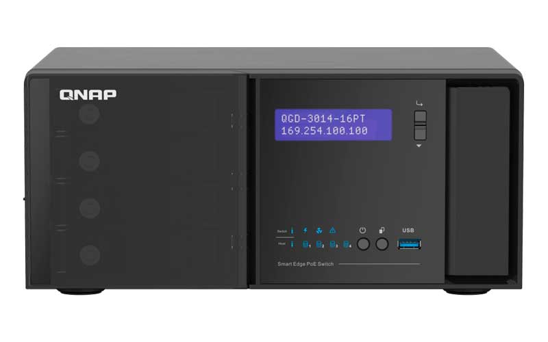 QGD-3014-16PT Qnap Guardian - Switch Gerenciável PoE de 16x portas