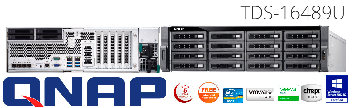 TDS-16489U Storage Server para discos SAS até 160TB com 2 processadores