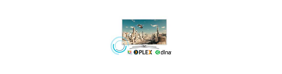Transmissão de media com DLNA, AirPlay e Plex