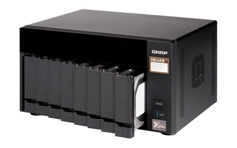 TS-873 Qnap - NAS Storage 80TB SATA e cache SSD