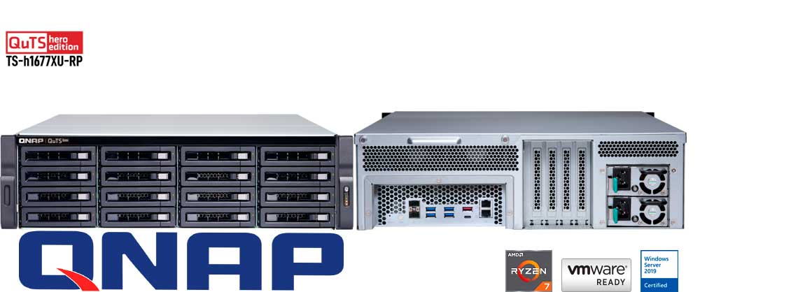 TS-h1677XU-RP, NAS 16 baias ideal para backup e virtualização
