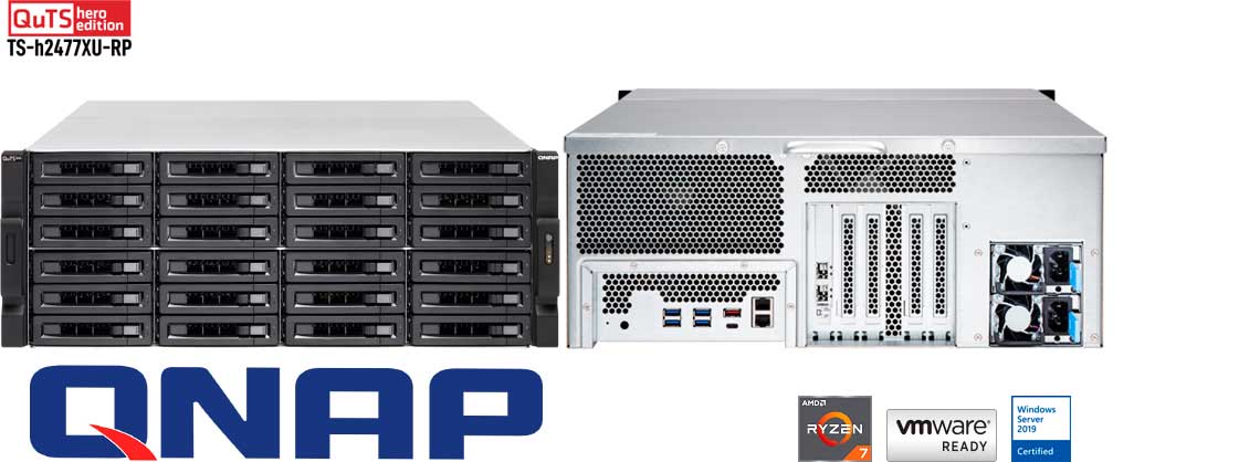 TS-h2477XU-RP, NAS 24 baias ideal para backup e virtualização
