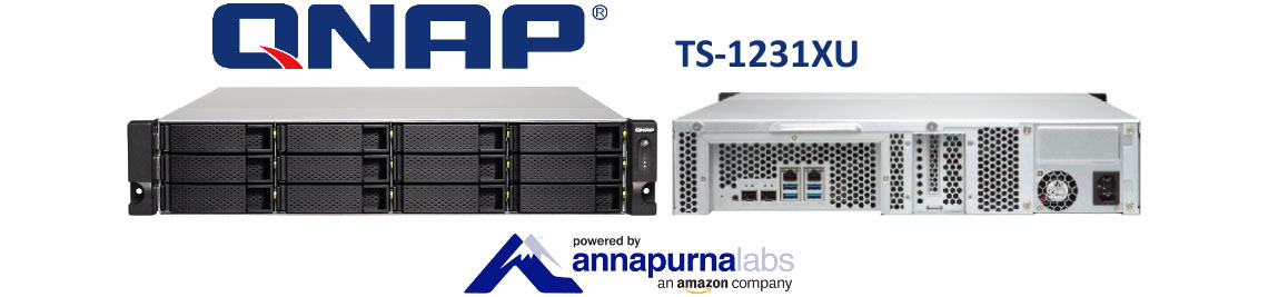 TS-1231XU, NAS Storage com 2 portas LAN 10GbE