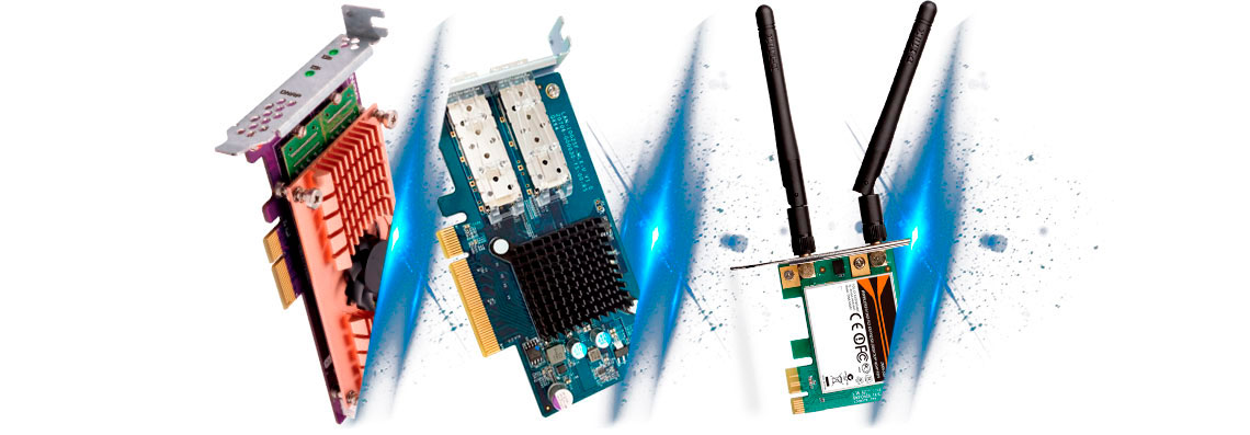  Slot PCIe para instalação de placas de expansão das funcionalidades NAS