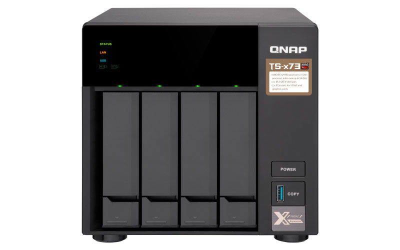 TS-473 Qnap - Storage NAS 4 bay Quad-Core 4GB RAM