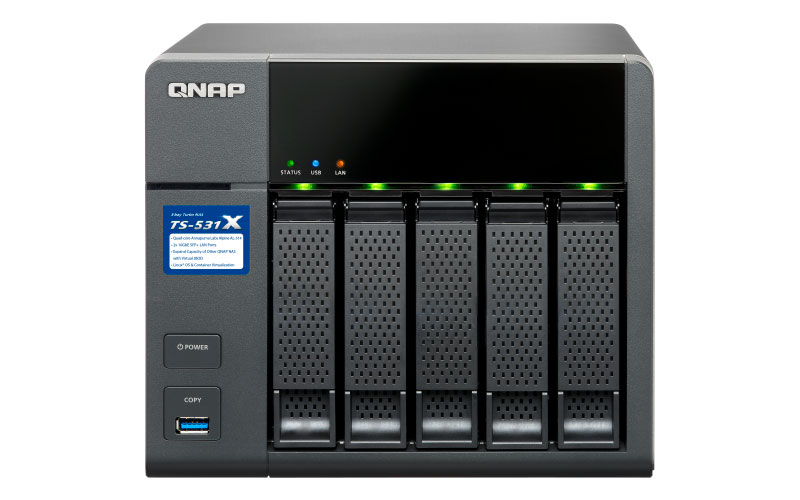 Qnap TS-531X - Storage NAS 5 Bay 50TB SATA