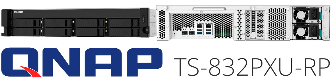 TS-832PXU-RP, NAS com 8 baias e slot PCIe