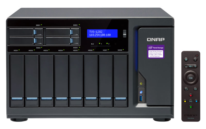 TVS-1282 storage-nas-200tb-servidor-armazenamenTB - Storage Qnap 12 bay com HDMI