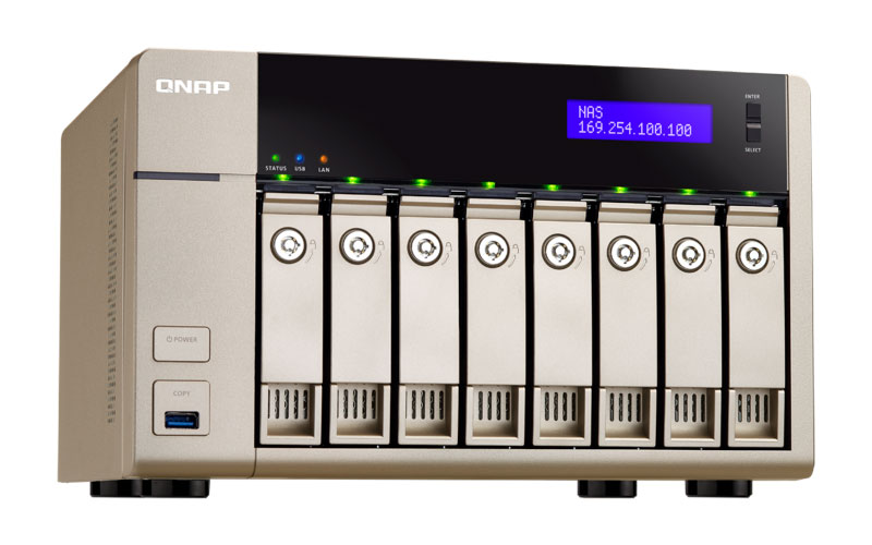 Qnap TVS-863+ - NAS Server 8 Baias p/ discos SATA/SSD